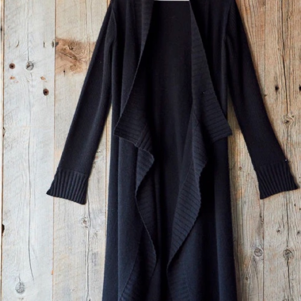Brazeau Tricot Cashmere Pub Coat Duster Size Small